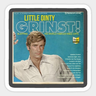 Little Dinty Grinst! - Slapping His World Famous Knee Caps Sticker
